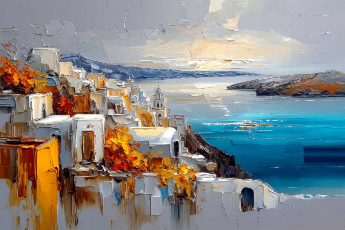 Die Caldera von Santorini