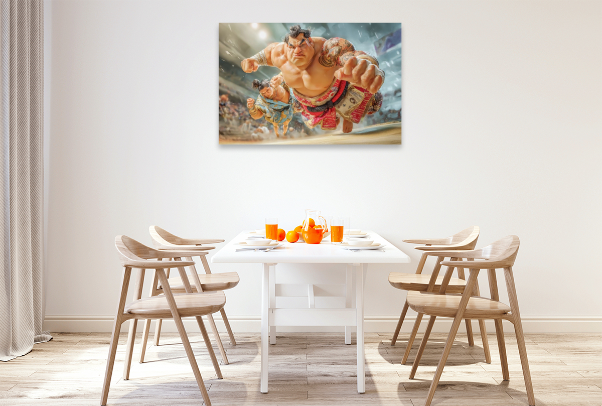 Sumoringer Karikaturen