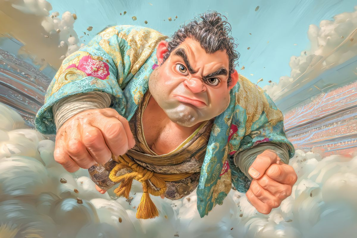 Sumoringer Karikaturen