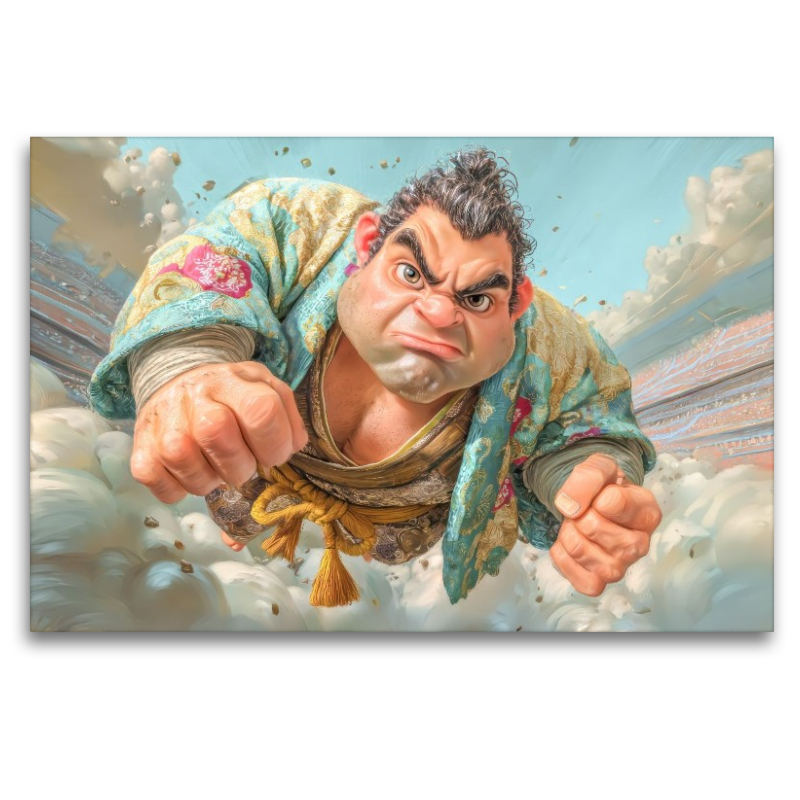 Sumoringer Karikaturen