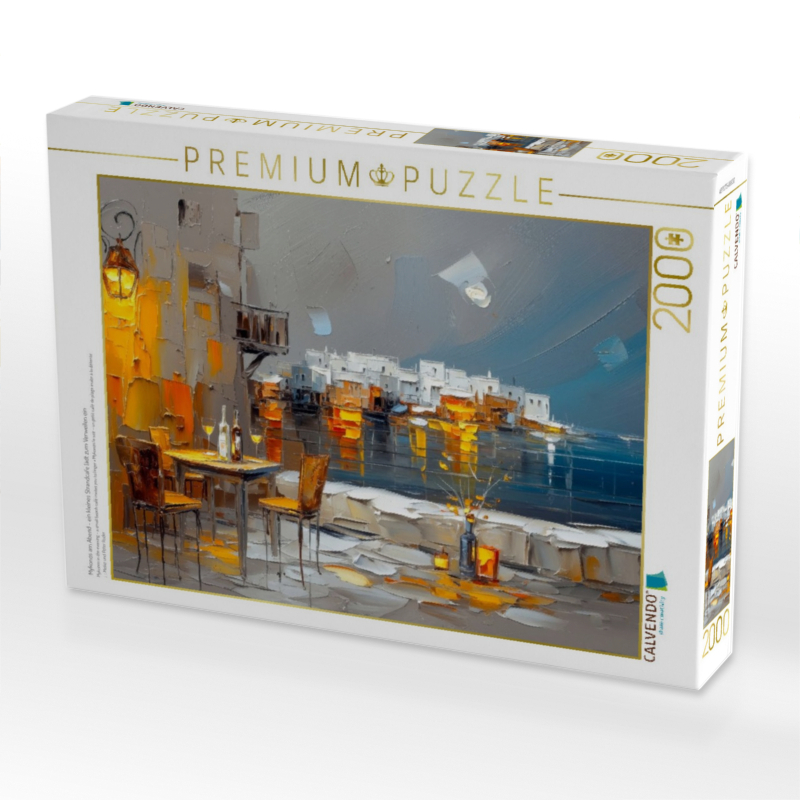 Mykonos am Abend - ein kleines Strandcafe lädt zum Verweilen ein