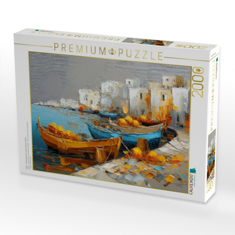 Ägäis - Fischerboote in einem kleinen Hafen