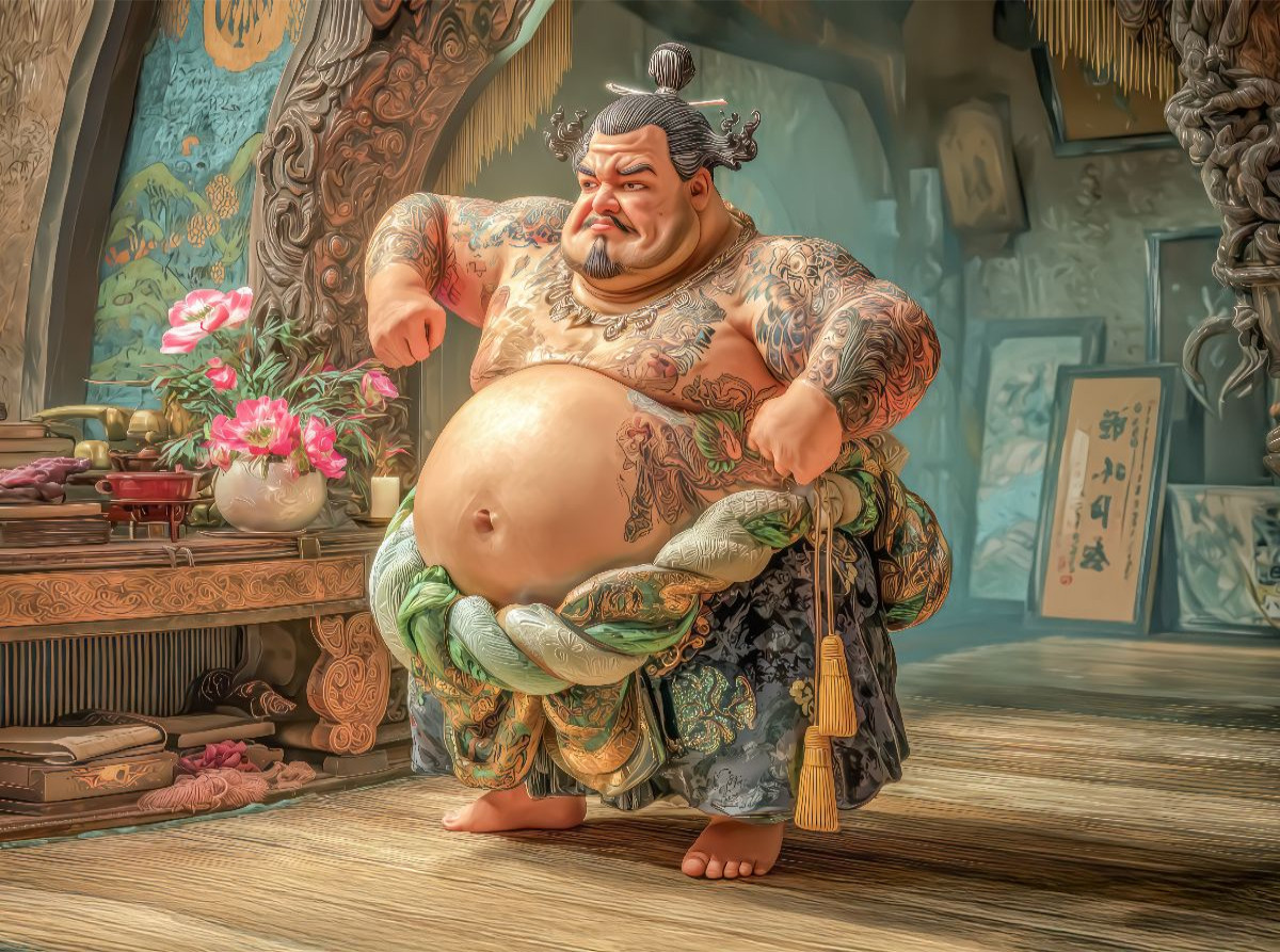 Sumoringer Karikaturen