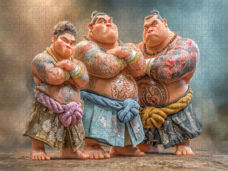 Sumoringer Karikaturen