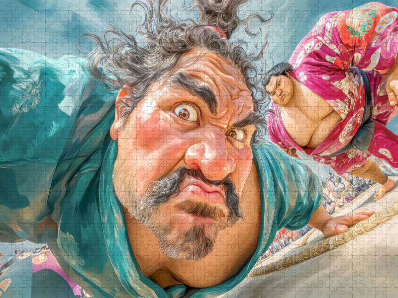 Sumoringer Karikaturen