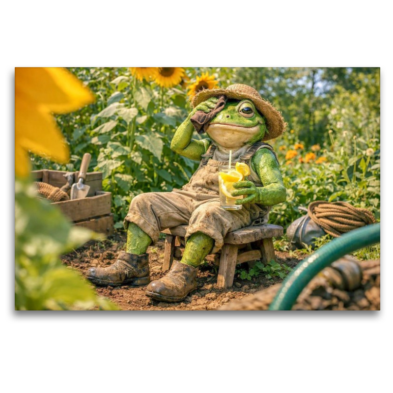 Abkühlung im Sommergarten