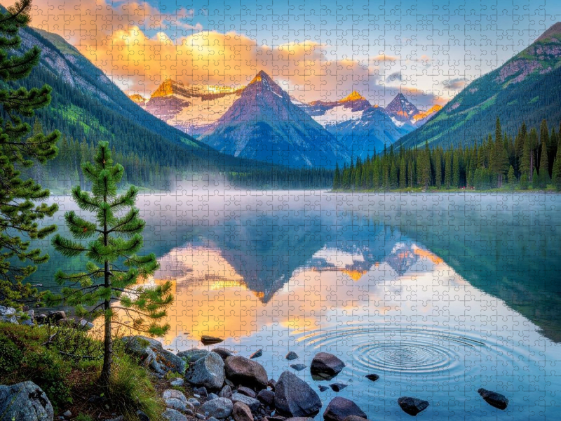 Ein See, der mehr spiegelt als Landschaft.