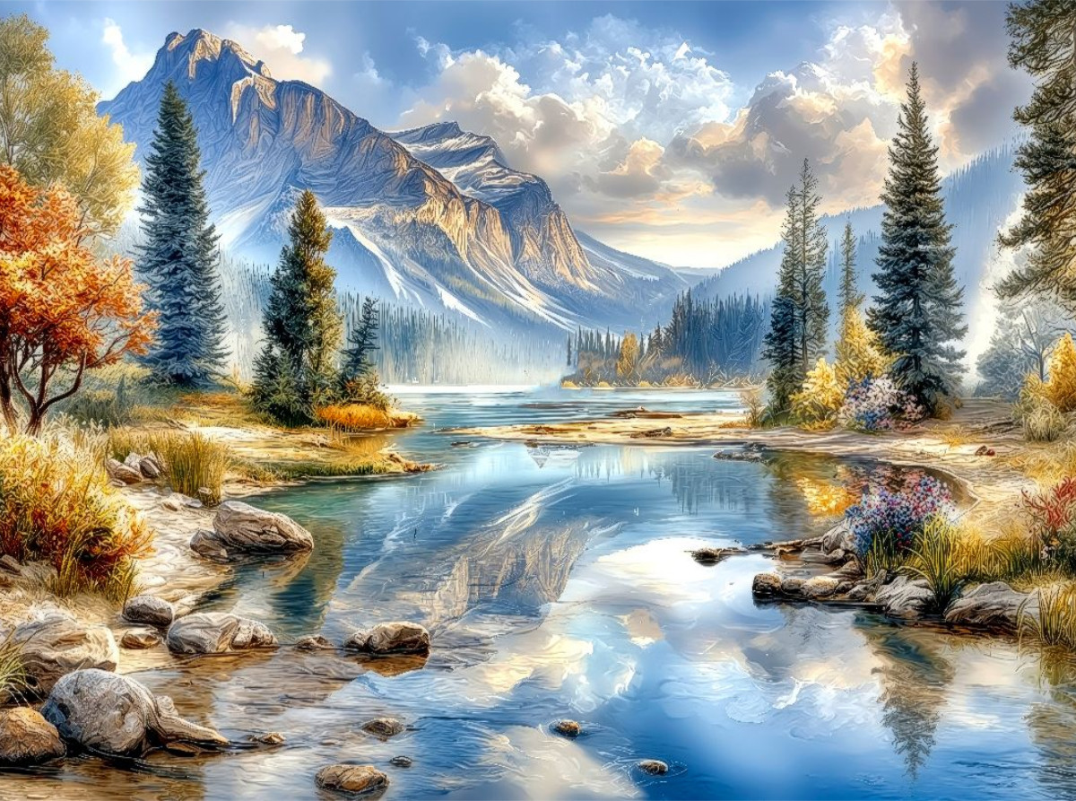 Emerald Lake im Yoho-Nationalpark in British Columbia