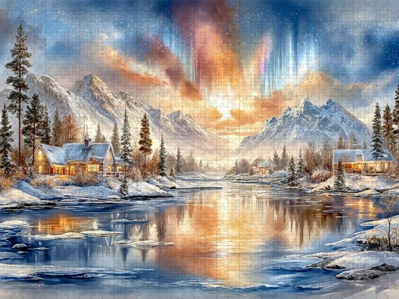 Polarlichter über der kanadischen Wildnis