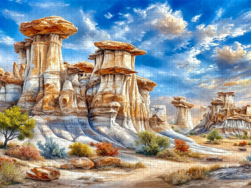 Die Hoodoos in Drumheller in der Provinz Alberta