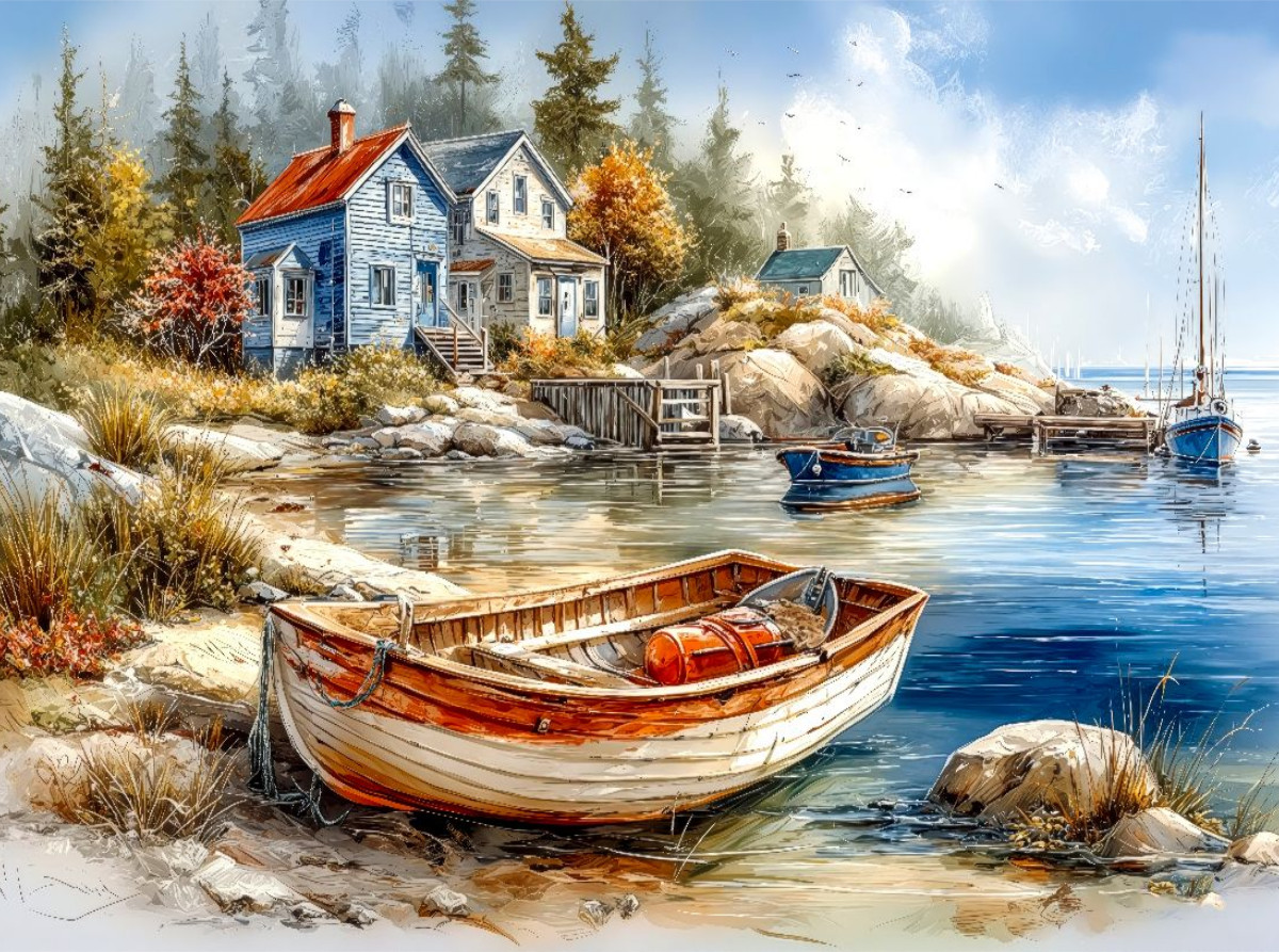 Küstenszene in Nova Scotia