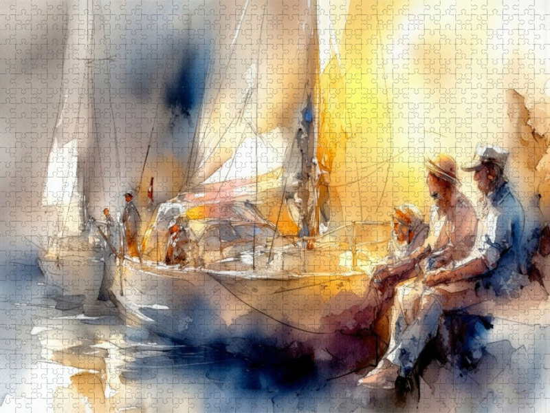 Klönschnack auf der Hafenmauer