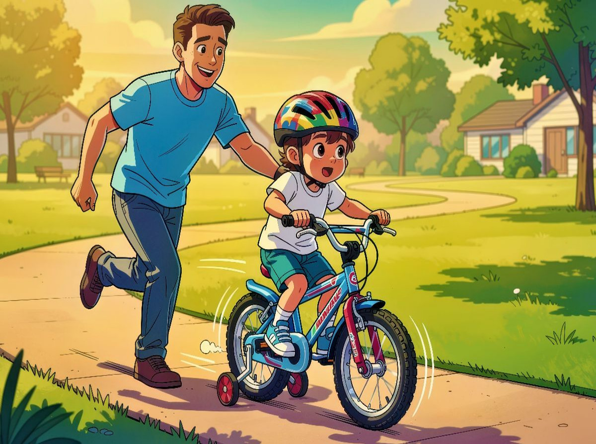 Ein Motiv aus dem Kalender Mein erstes Fahrrad - Comic