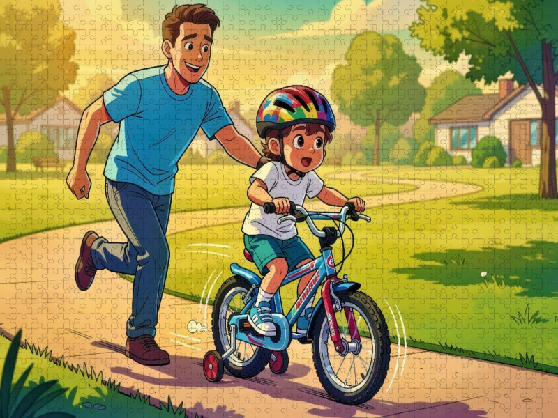 Ein Motiv aus dem Kalender Mein erstes Fahrrad - Comic