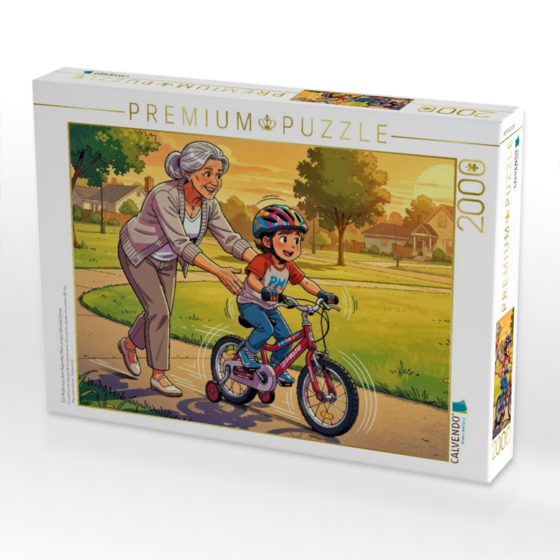 Ein Motiv aus dem Kalender Mein erstes Fahrrad Comic