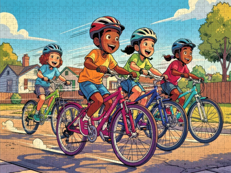 Ein Motiv aus dem Kalender Mein erstes Fahrrad Comic