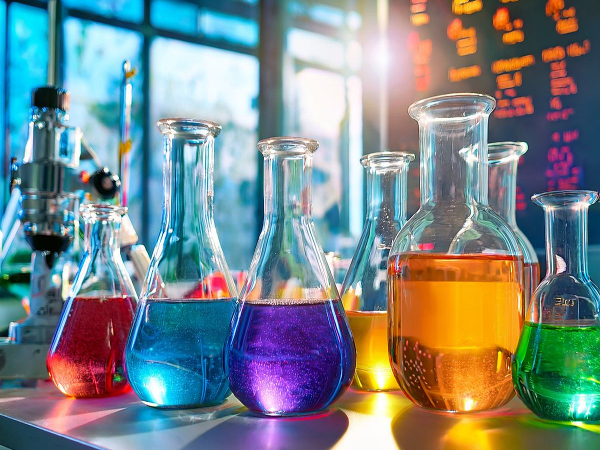 Morgenlicht im Chemielabor