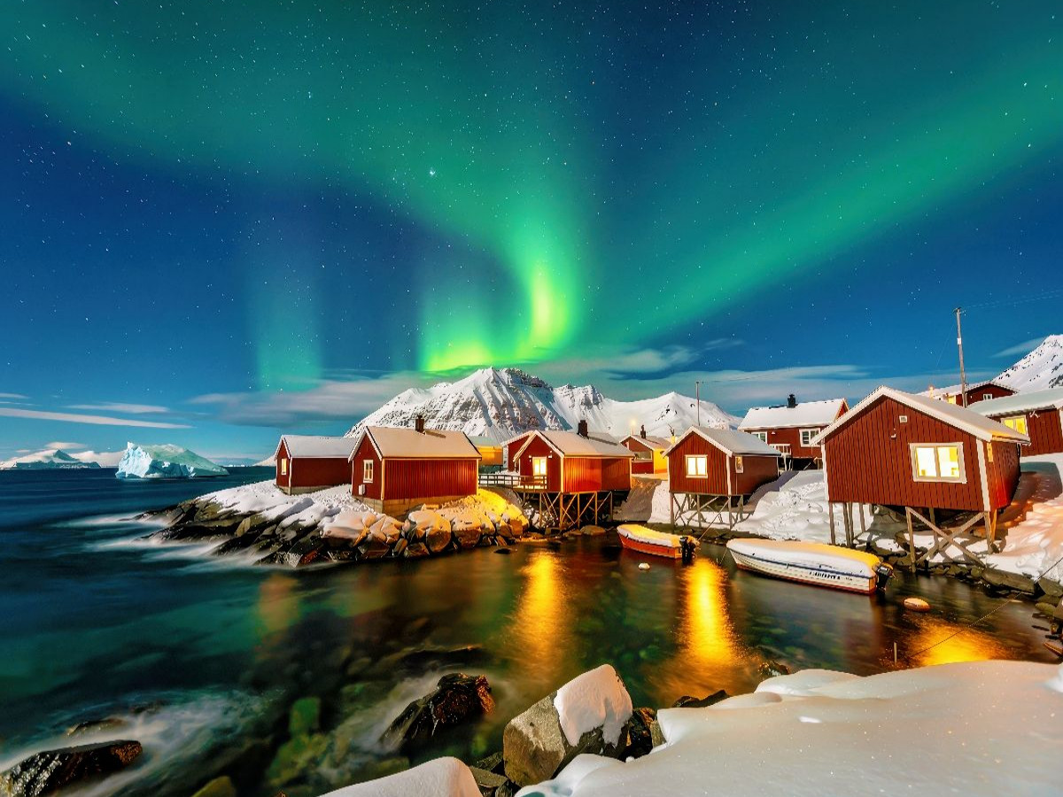 Ein Motiv aus dem Kalender Langzeitbelichtung vor Grönland