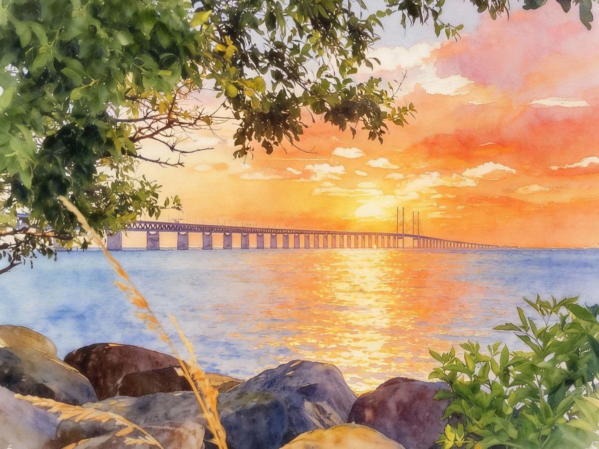 Blick auf die Öresundbrücke