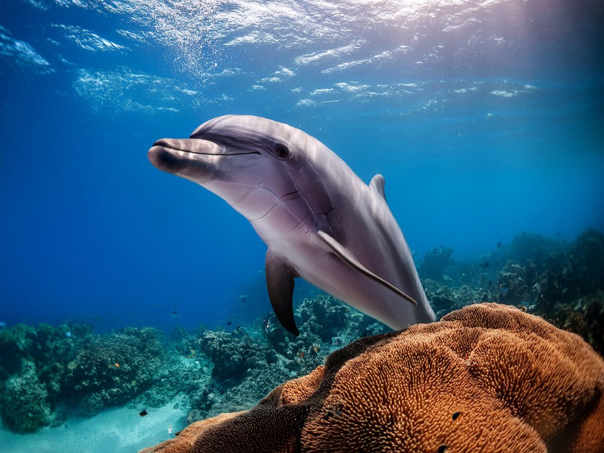 Neugierige Begleiter - Delfine
