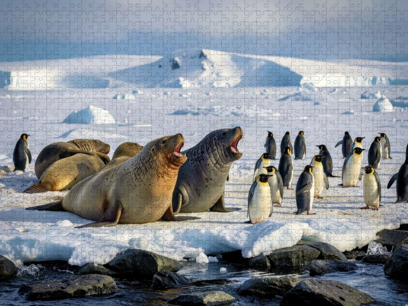 Groß, grau, gut gelaunt.