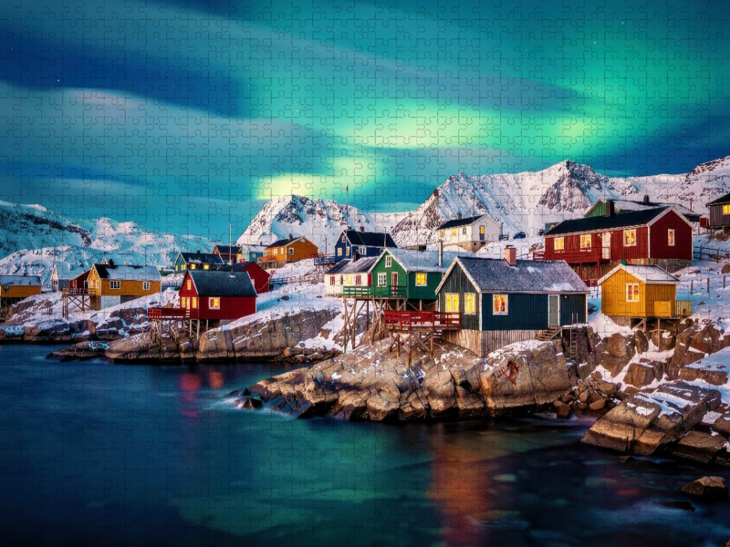 Ein Motiv aus dem Kalender Langzeitbelichtung vor Grönland