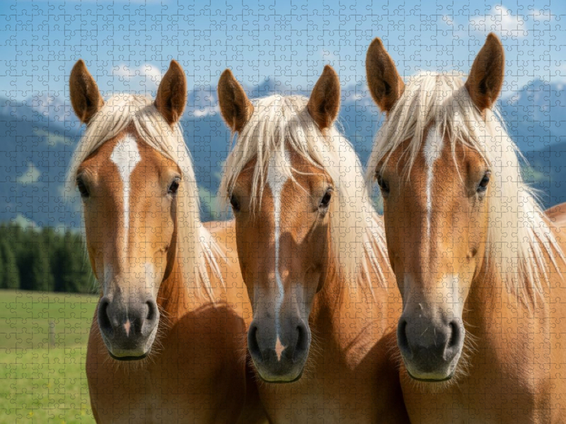 Drei Freunde - Haflinger Pferde