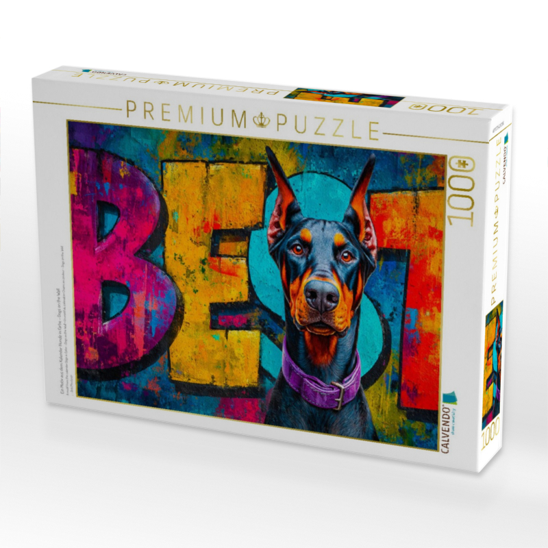 Ein Motiv aus dem Kalender Hunde in Farbe - Dogs on the Wall