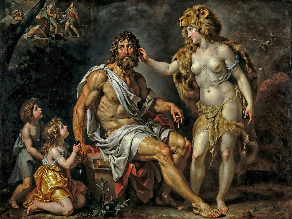 Herkules und Omphale