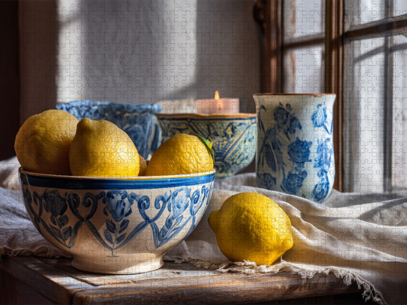 Im Novembergrau trifft Gelb auf Blau