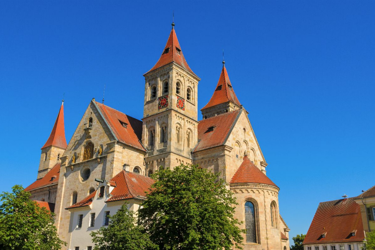 Die römisch-katholische Basilika St. Vitus, Ellwangen (Jagst), Baden-Württemberg