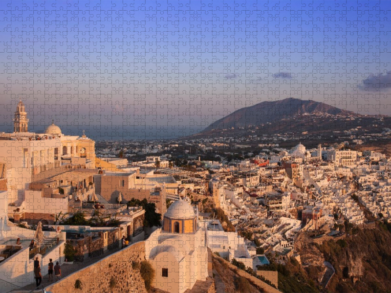 Blick auf Imerovigli, Santorini,Griechenland