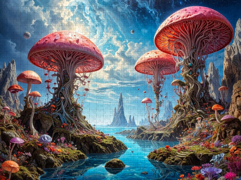 Wächter der Gezeiten: Rosa Riesen, die über die Pforten der Unendlichkeit wachen