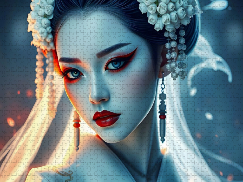 Ein Motiv aus dem Kalender Dunkle Eleganz der Geishas