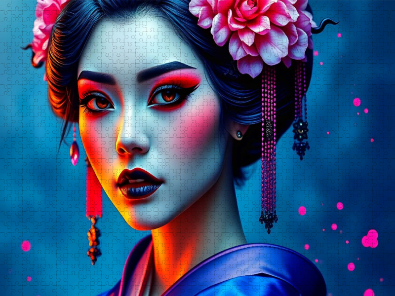 Ein Motiv aus dem Kalender Dunkle Eleganz der Geishas