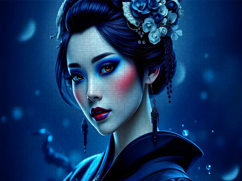 Ein Motiv aus dem Kalender Dunkle Eleganz der Geishas