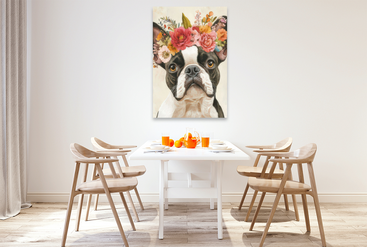 Florale Bulldogge