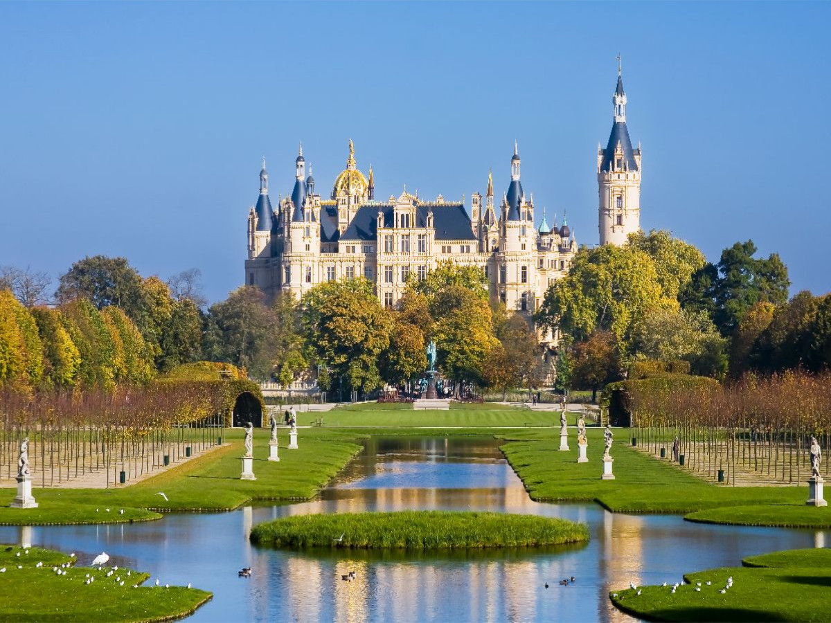 Schloss Schwerin, Mecklenburg-Vorpommern,Deutschland