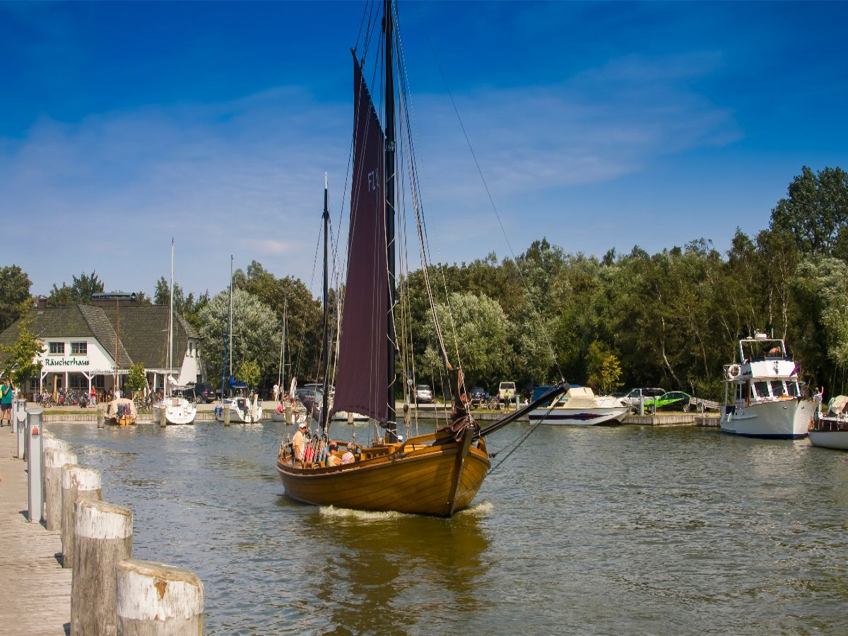 Hafen von Ahrenshoop-Althagen.Mecklenburg-Vorpommern, Deutschland