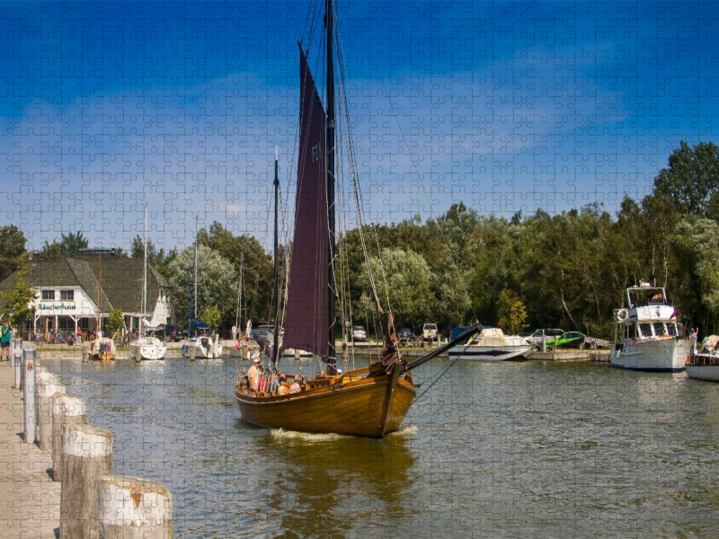 Hafen von Ahrenshoop-Althagen.Mecklenburg-Vorpommern, Deutschland