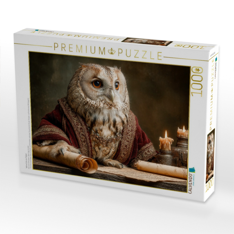 Weise Eule im Palast