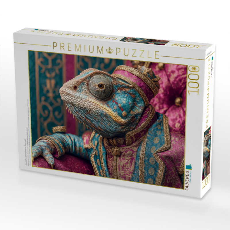 Königliches Chamäleon im Thronsaal