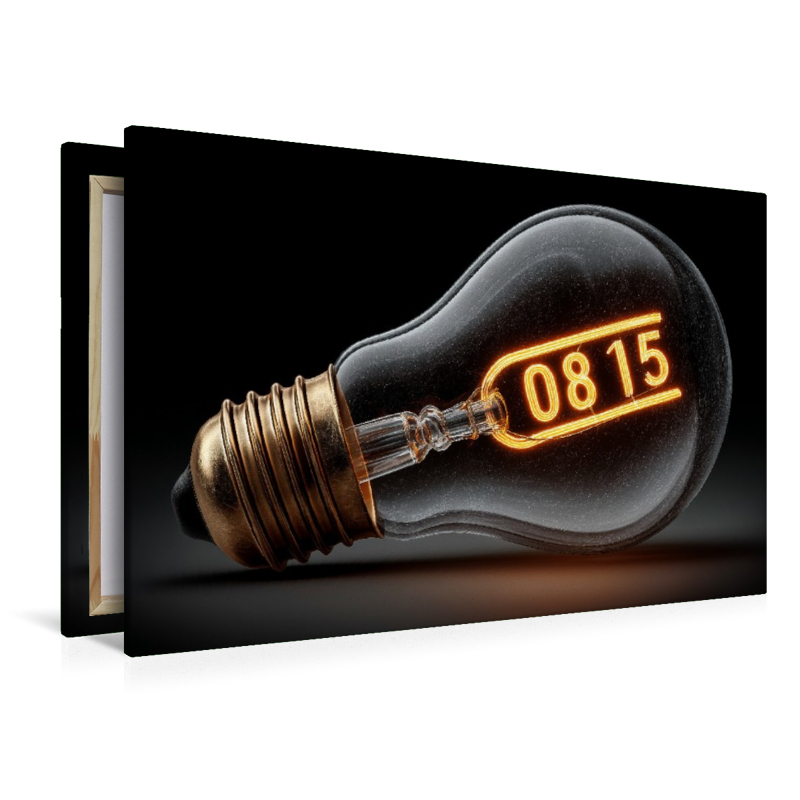 Glühbirne mit 0815 Leuchtschrift