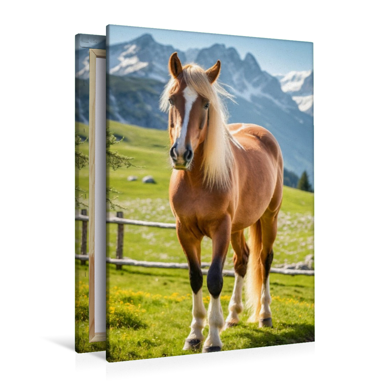 Haflinger Pferd in den Alpen