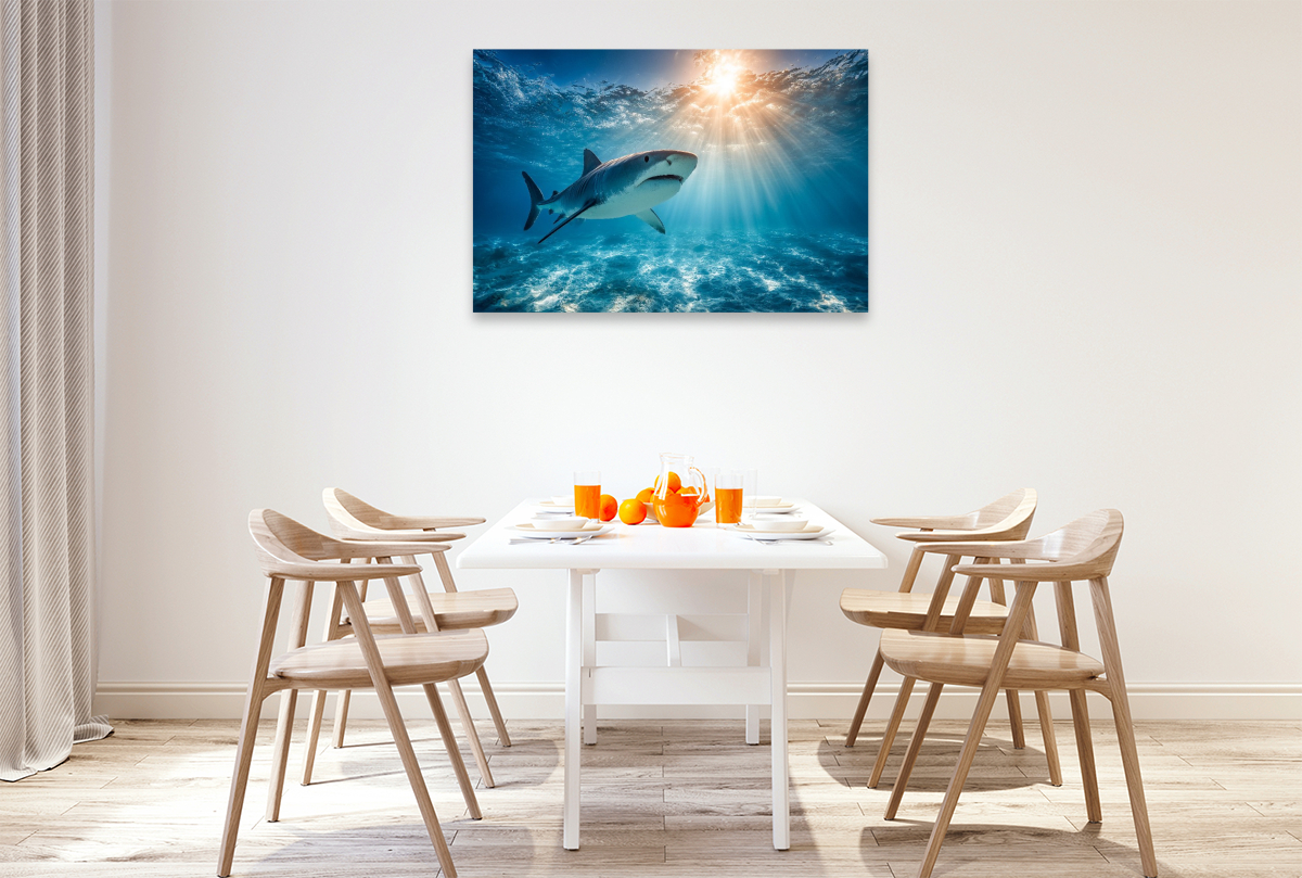 Hai im Sonnenlicht des Ozeans