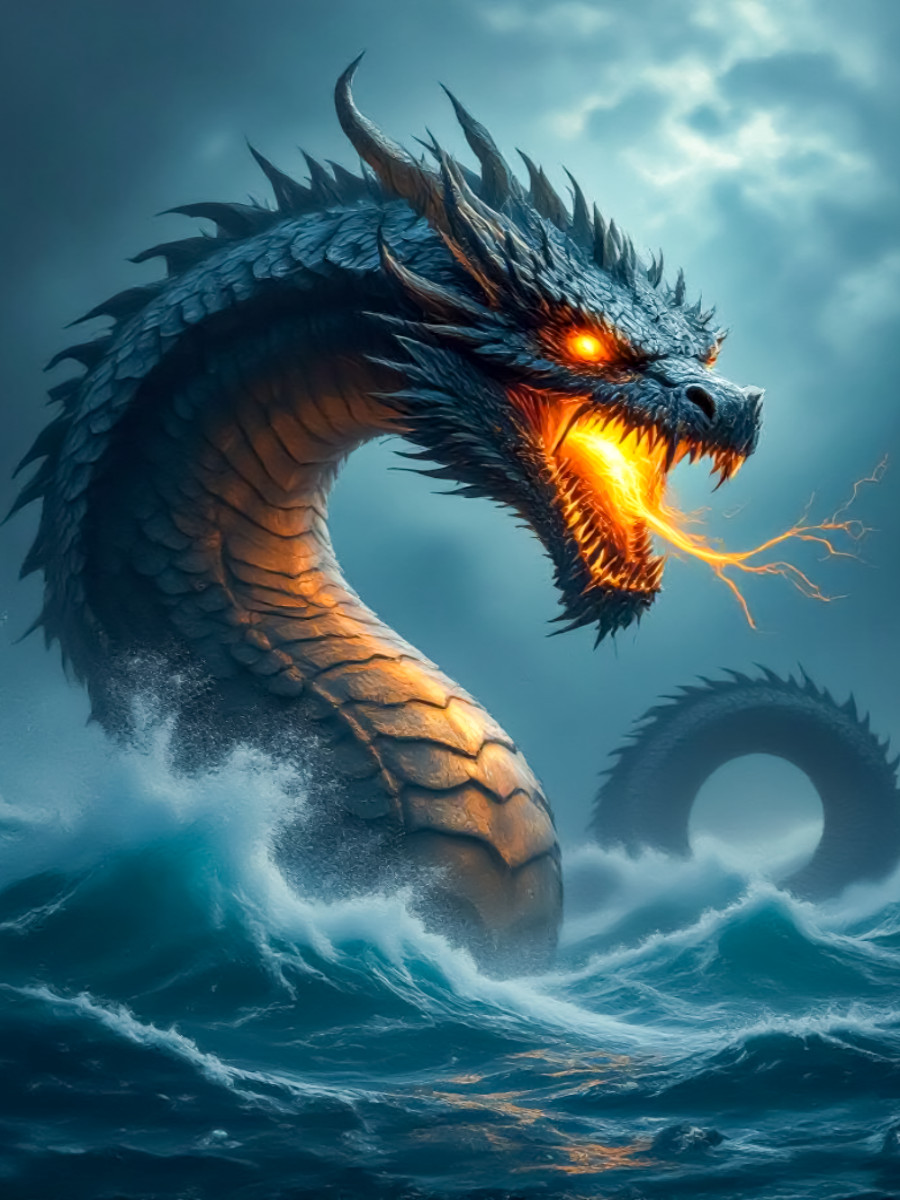 Leviathan, ein riesiges Meeresungeheuer