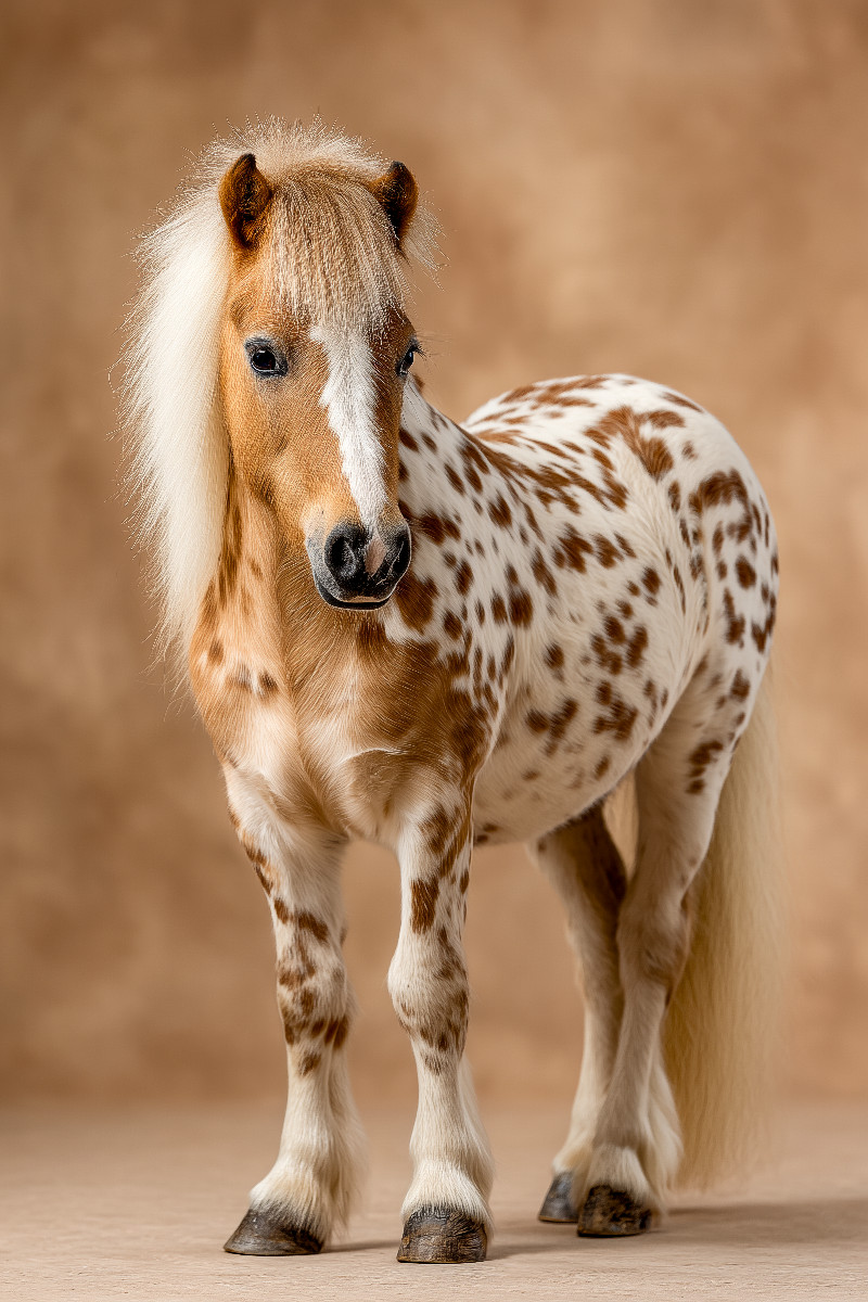 Geflecktes Zwergpony Bild im Portrait