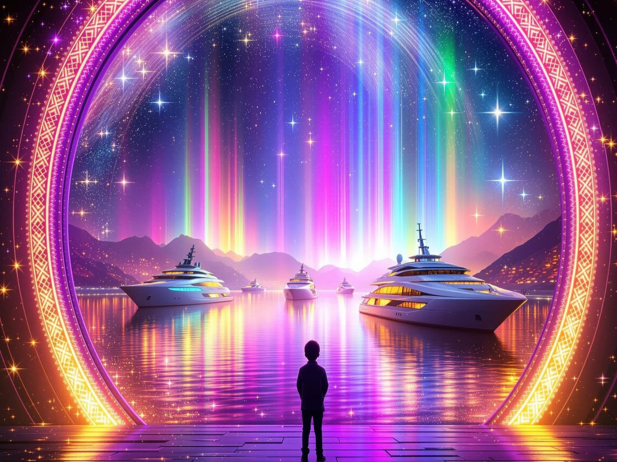 Mystischer Regenbogenhafen