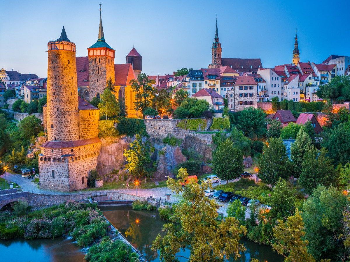 Bautzen bei Sonnenuntergang