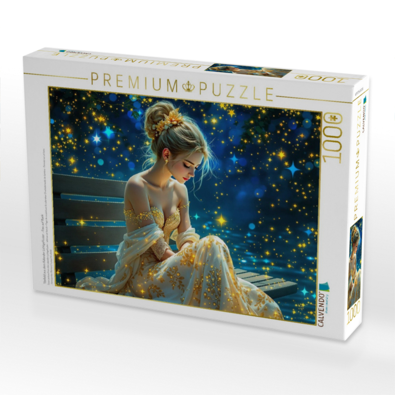 Titelbild aus dem Kalender Lichtgeflüster - Frau auf Bank